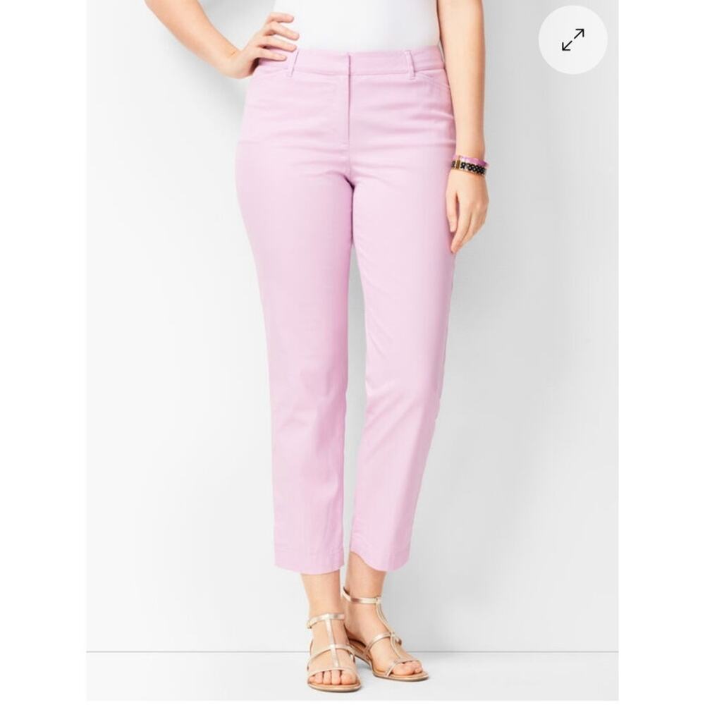 NWT Talbot's Perfect Crop Pant Pink - Picture 1 of 2